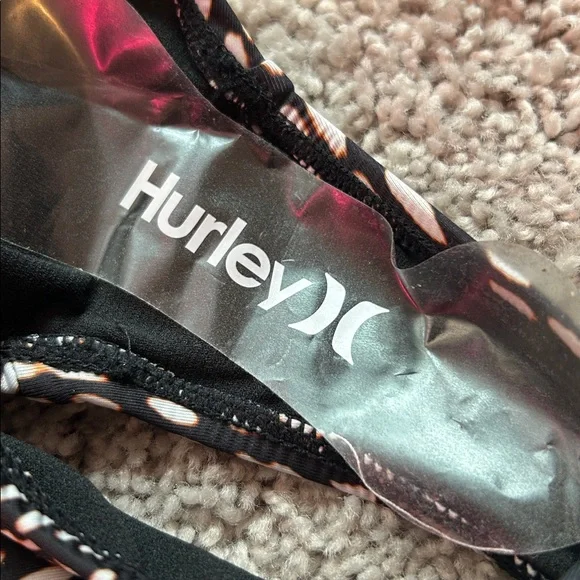 NWT HURLEY One Piece Leopard Print Long Sleeve Bathing Suit RASH GUARD - Picture 7 of 7